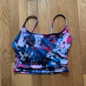 Colorful Workout Tie-Dye Crop Top